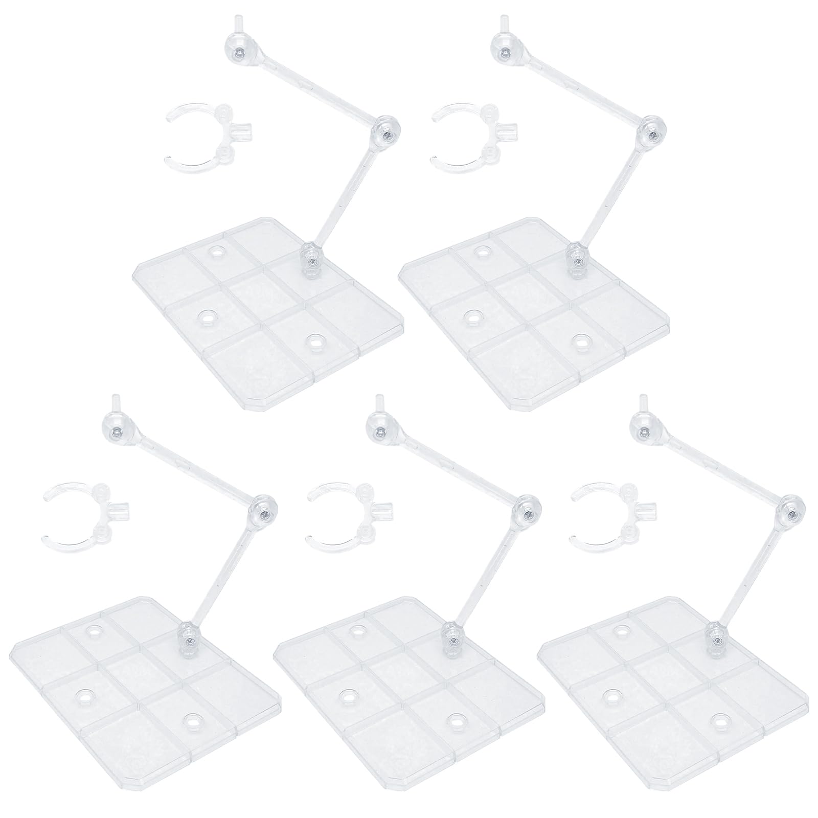 

Morisho Universal Plastic Model Kit Display Stand 3mm Axis Action Base HG RG 1/144 Compatible 5 Pieces