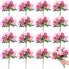 20cm Künstlicher Rosenstrauß 21 Köpfe Brautstrauß Künstliche Seidenrosen Blume für Hochzeit Braut Weihnachten Heim Büro Garten Deko