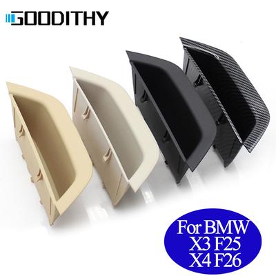 Boîte de rangement de garniture de couvercle de panneau d'accoudoir de poignée de porte intérieure gauche droite de voiture pour BMW X3 X4 F25 F26 2011 2012 2013 2014 2015