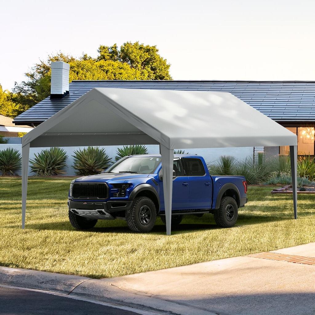 Carport Replacement Canopy Cover 12 x 20 ft, Garage Top Tent Shelter Tarp Heavy-Duty Waterproof & UV Protected, Easy Installation with Ball
