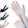 1Pair Summer Sunscreen Sleeve Half Finger Ice Breathable Anti-slip UV Sunscreen Gloves Outdoor Cycling And Driving Unisex