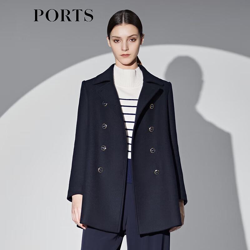 Ports Women's Wool Blend Mid-Length Overcoat