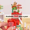 Non-Toxic Wooden Christmas Countdown Calendar Santa Claus Snowman Diy For Tabletop Ornaments Festive Holiday Home Decor Xmas Gifts For Kid