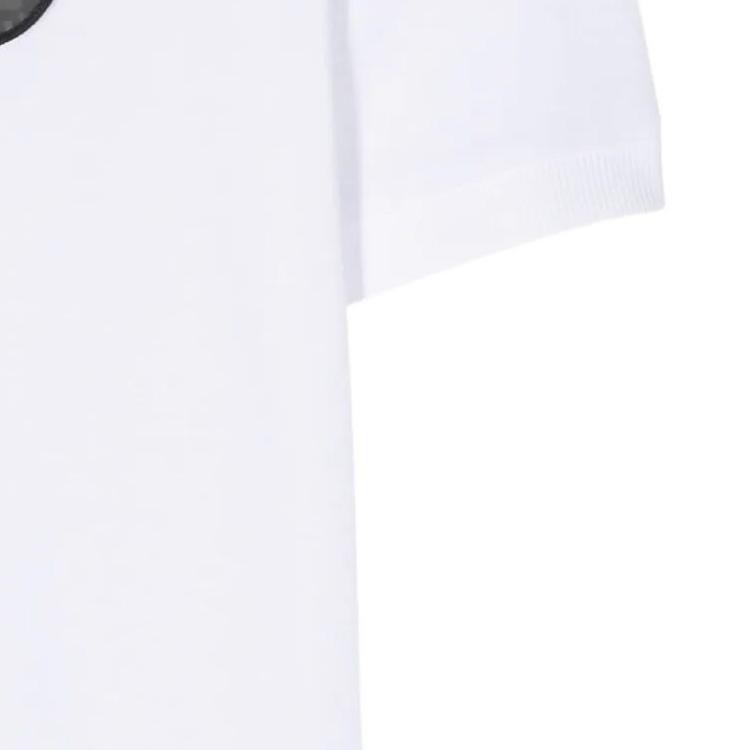 Emporio Armani EA7 SS24 Solid Logo Patch Round Neck Short Sleeve T-Shirt Men tops White 3DPT31-PJRGZ-1000