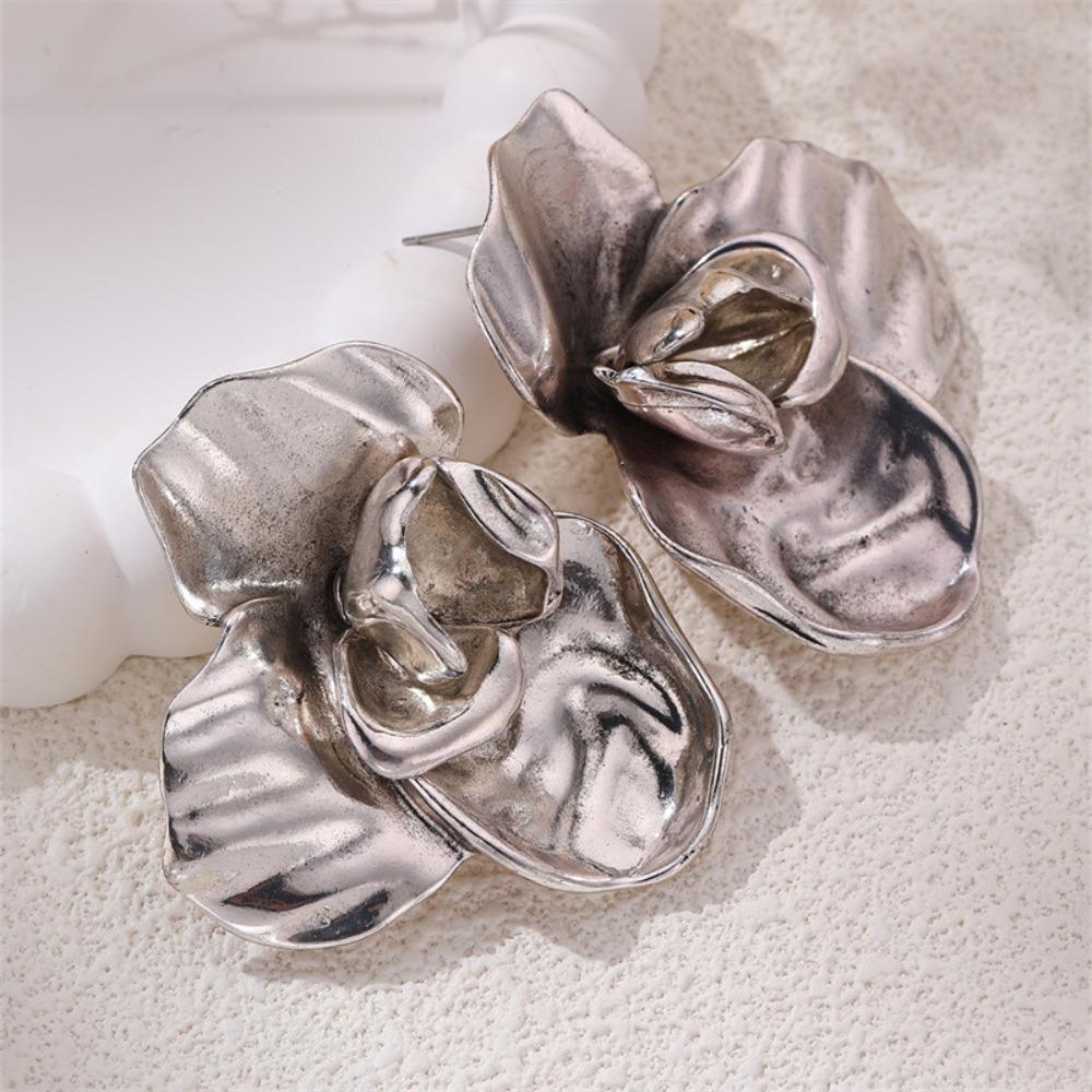 Vintage Flower Beaded Pendant Baroque Fashion Jewelry Sets Tassels Necklaces Earrings  Women