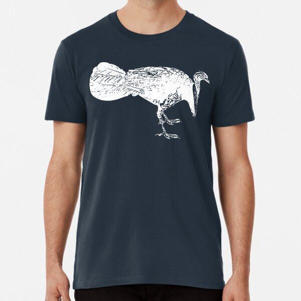 Australian Brushturkey White Design  TShirt Made in Australia Unisex T-Shirt L