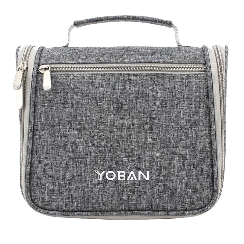 Portable Dry Wet Separation Travel Wash Bag with Hook