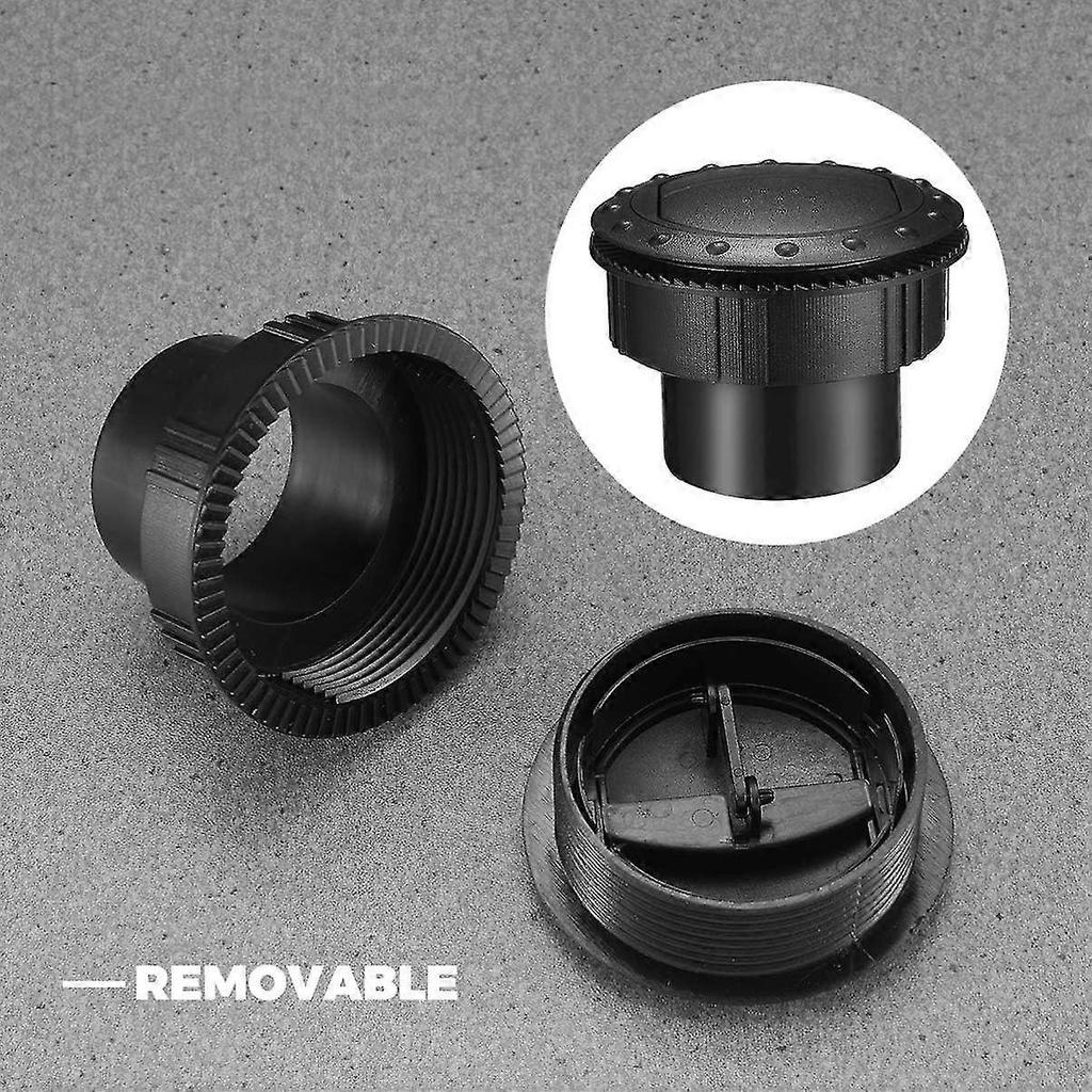 Dashboard Air Conditioning Deflector Outlet Side Roof Round Air Vent Ventilation Outlet for Car RV ATV A/C 60mm/2.3inch - DD