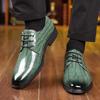 Britain New Gentleman Pointed Crocodile Pattern Business Casual Shoes For Men Homecoming Formal Wedding Dress Footwear