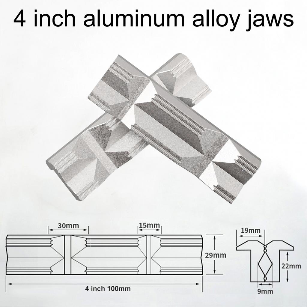 Efficient Aluminum V Clip for CNC Milling Steel Vise 4 Inch and 8 Inch