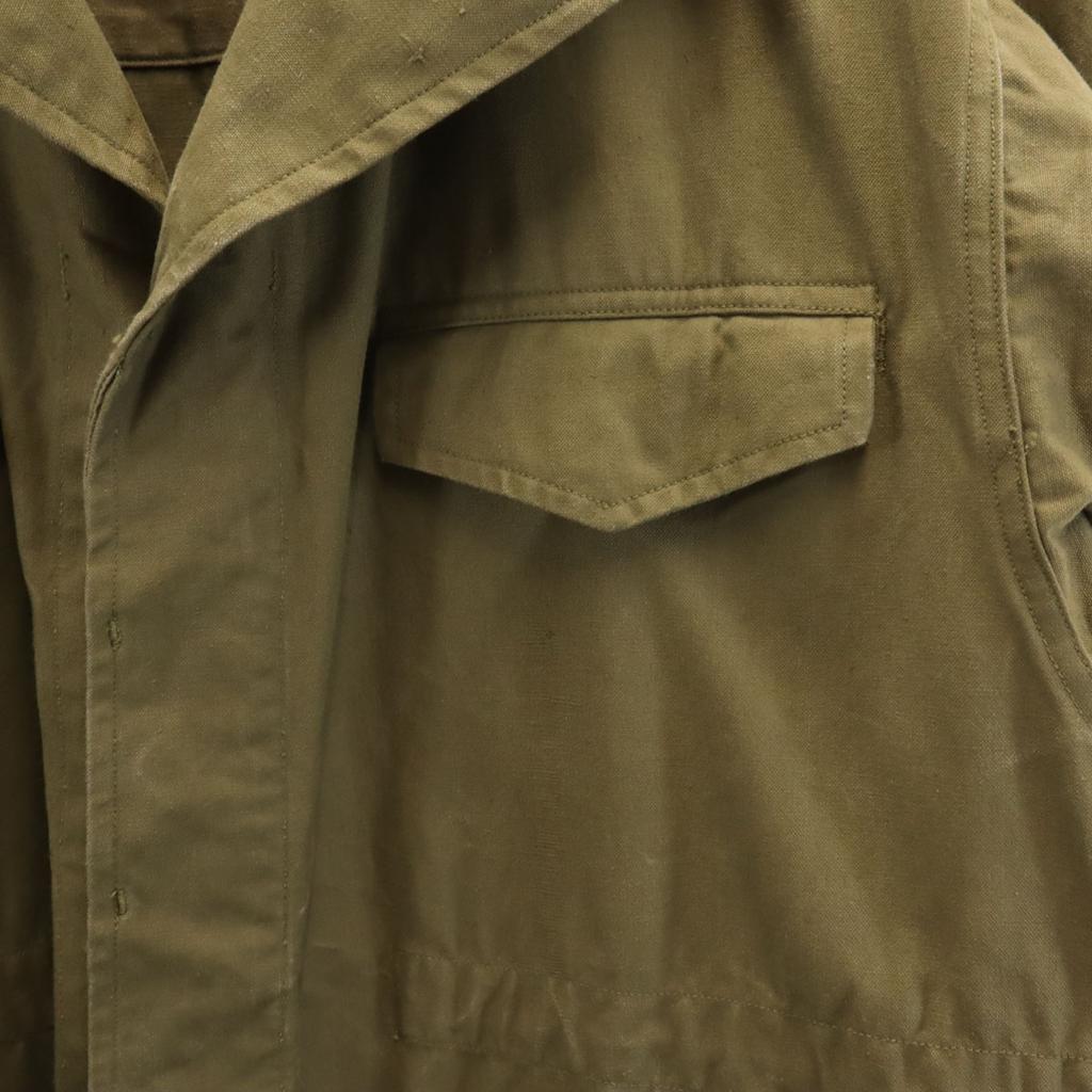FRENCH ARMY 50s vintage M-47 Field jacket 29 khaki military Men's Used