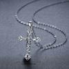 A Thorn Romantic Rose Pendant with Hollowed-out Flower Necklace As A Mother's Day Gift