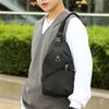 TS JYL laptop bag,Fashion Leather Chest Bag Men USB Charging Crossbody Outdoor Sports Pack