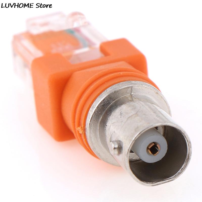 RF Female To RJ45 Male Coaxial Barrel Coupler Adapter Coax Adapter, RJ45 To RF Connector BNC F-Type Connector