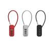 Waterproof Rustproof Steel Cable Combination Padlock for Outdoors, Helmets, Suitcases, and Cabinets