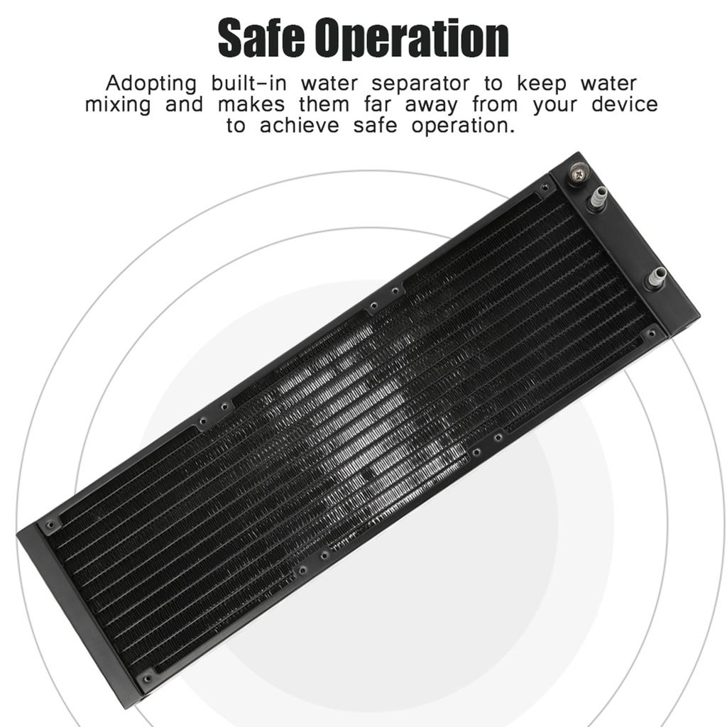 12 Tubes PC Heat Exchanger Fast Heat Dissipation Chip Cooling Water Cooler Tube for PC   360mm
