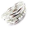 Les Trésors De Lily [J6346] - Fancy Silver 'Choreography' Bracelet