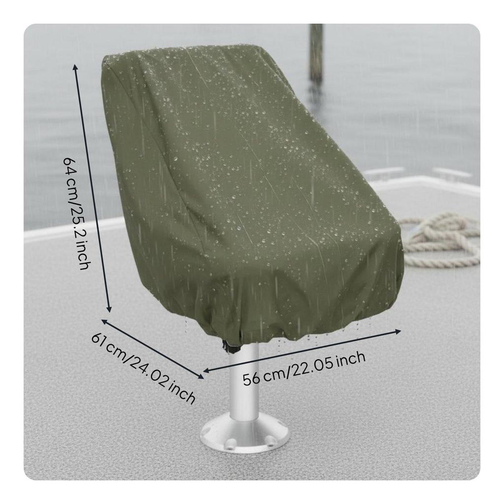Boat Seat Cover Waterproof Marine Chair Dustproof Steering Station
