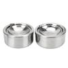 Stainless Steel Lidded Ashtray Smoking Accessories Round Stainless Steel Cigarette Ash Storage Case