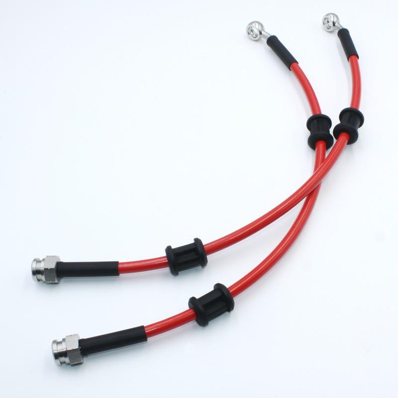 1 Pair Stainless Metric M10x1 Female Conv Swivel + 10mm 20 degree Banjo Braided Universal Hydraulic Brake Hose Clutch Oil Line 300MM