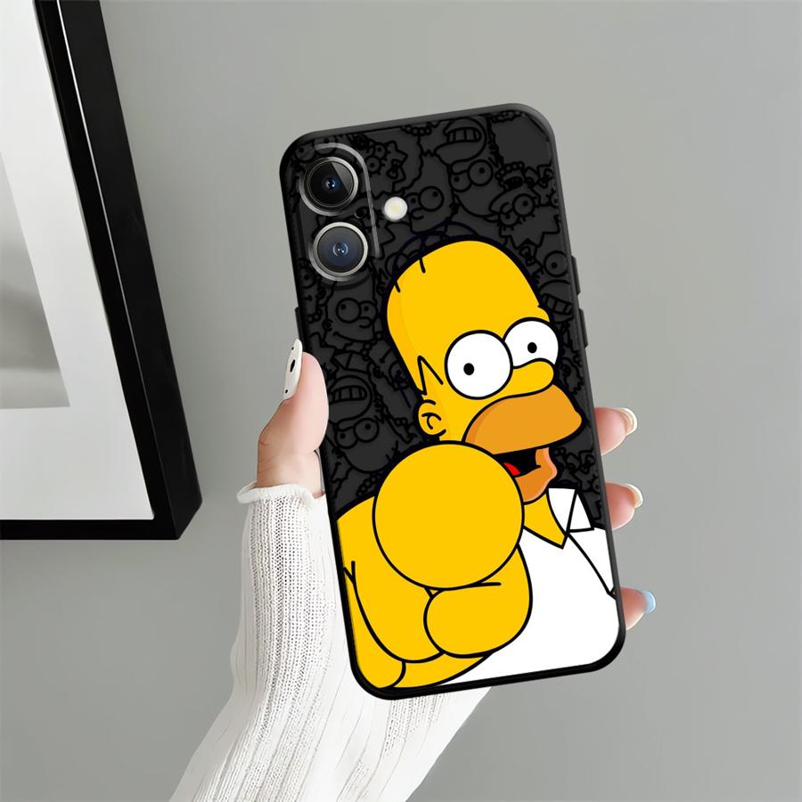 Phone Case for Apple iPhone 14 11 12 13 17 Pro Max 16 Air XR XS MAX 15 Pro 7 8 Funda Phone Cover Cute S-simpsons