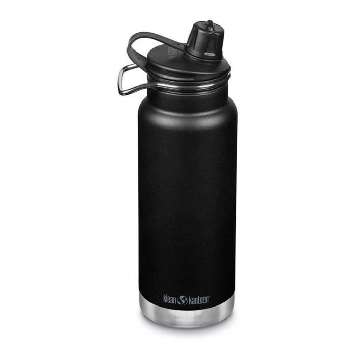 Bouteille D'eau - KLEAN KANTEEN - TKWide 946ml - Noir - Isolée Sous Vide - Bouchon Étanche