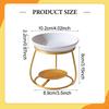 Ceramic Oil Melt Burner Censer Modern Portable Decorative Iron Frame for Living Room Bedroom