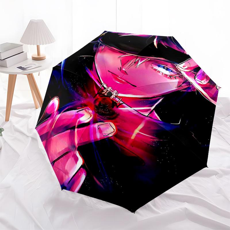 

1pc Persona 5 Joker Outdoor Umbrella - Automatic Opening/Closing, Portable Tri-Fold Design, 8-Rib Iron Frame, Perfect Gift for Fans, Travelers, Daily