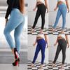 Fashion Jeans Women Lift Hip Thin Small Leg Trousers Elastic Large Size Nine-minute Trousers Versatile Light-coloured Jeans