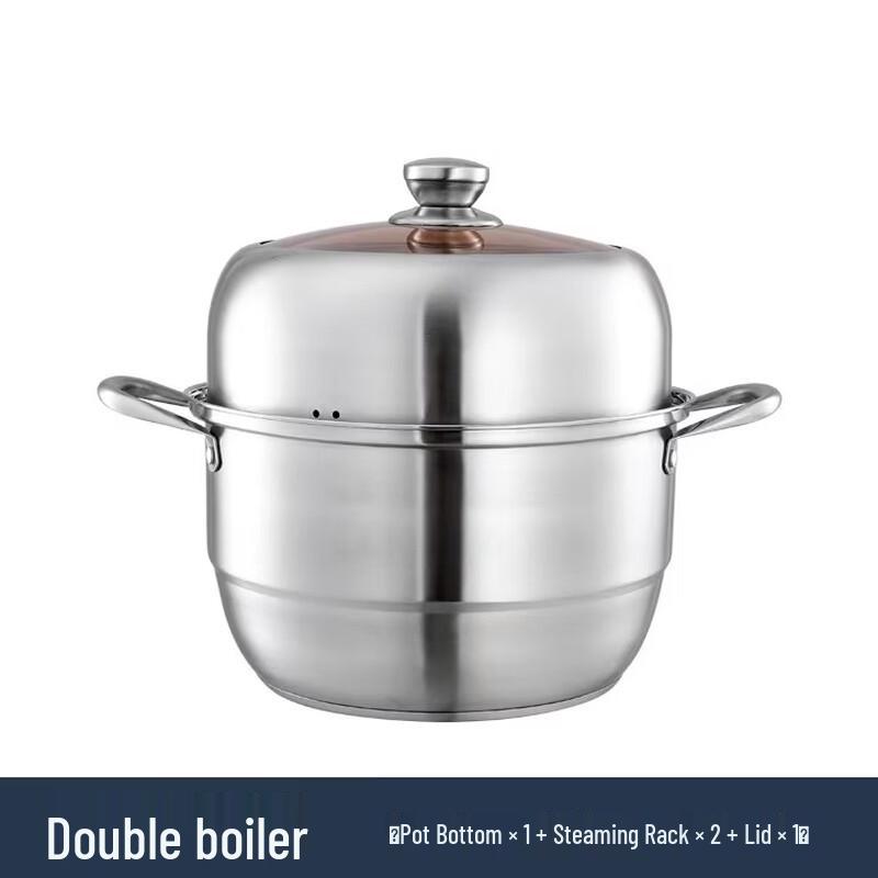 ZISIZ Multi-functional 3-Layer Steamer Pot 28cm