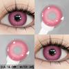 1 Pair Purple Lenses for Eyes Color Contacts Lens Anime Pink Lenses Blue Pupils for Eyes Y2K Lenses for Natur… More