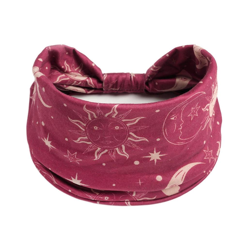 Women's Wide Retro-Style Elastic Sports Headband - Yoga & Hair Accessory