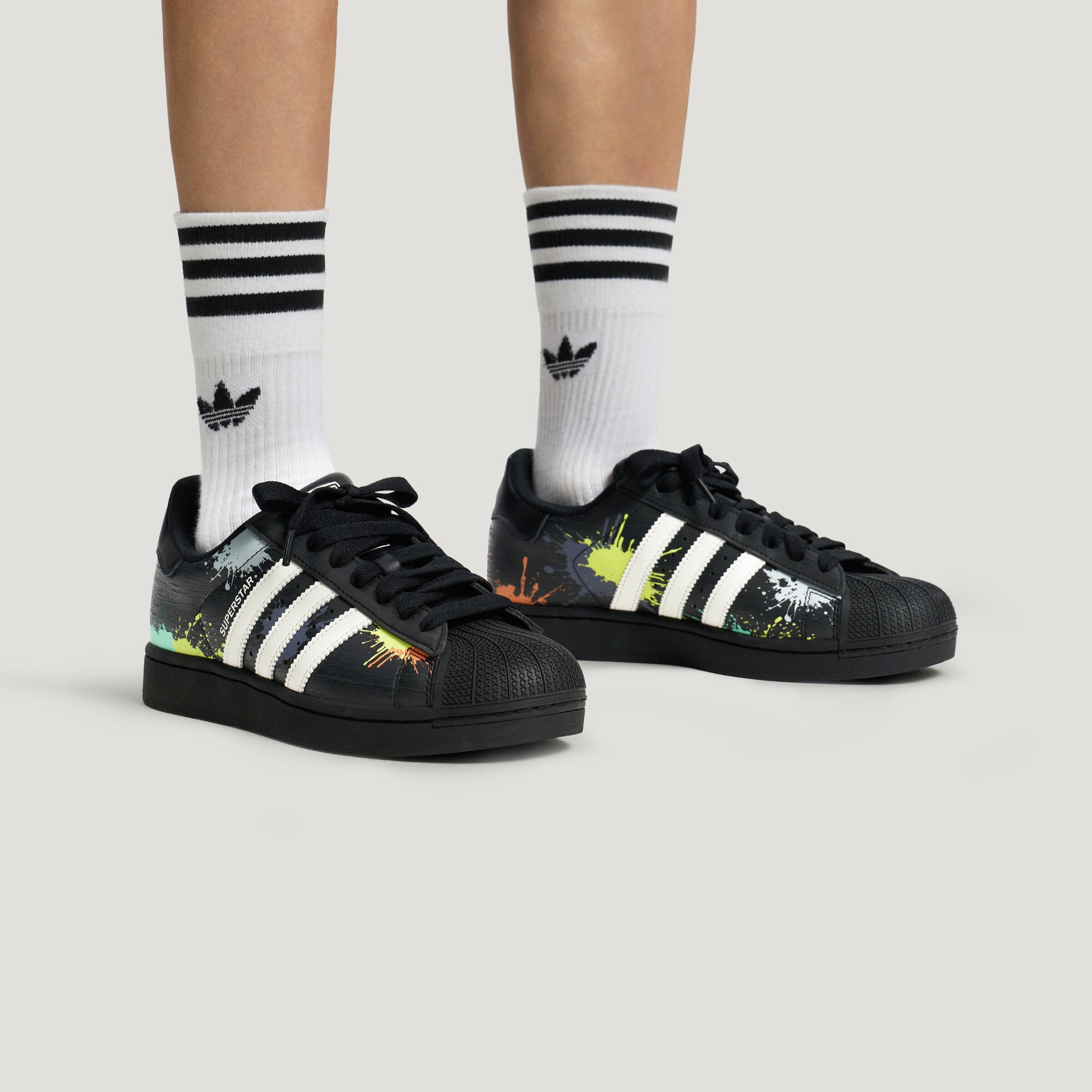 Adidas Originals Superstar 2 Skateboard Shoes Unisex Black 36.5