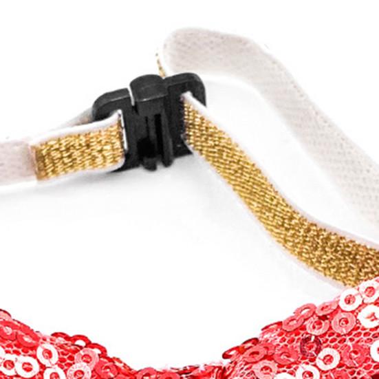 Pet Neck Bow Sequins Decor Accessories Adjustable Pet Dogs Cats Bow-knot Collar with Bell for Festival