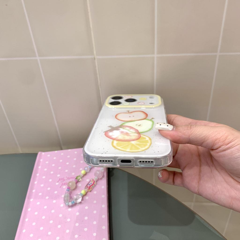 Summer Fresh Colorful Fruit iPhone Case for Chain 17 Pro Max & 16, Apple Phone 15, Female Design