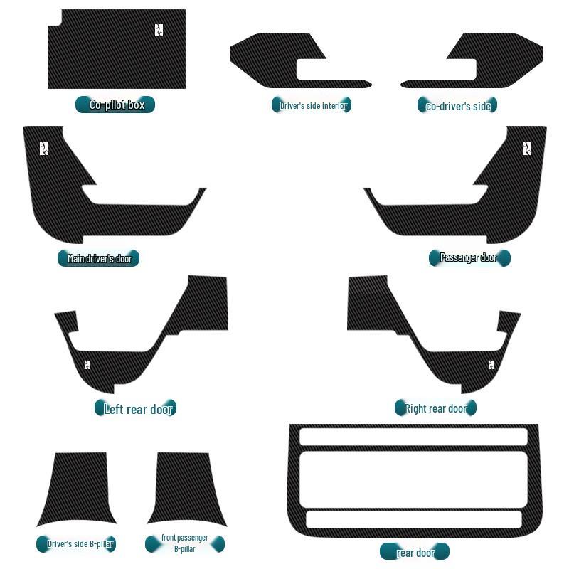 BYD Yangwang U8 Car B-Pillar Anti-Kick Pad & Protection Sticker for 24 Models