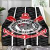 1PC Sport Club Football Crest Printed Soft Flannel Blanket Throw for Adult Bedroom Living Room Sofa Camping Travel Fan Gifts Christmas Gifts