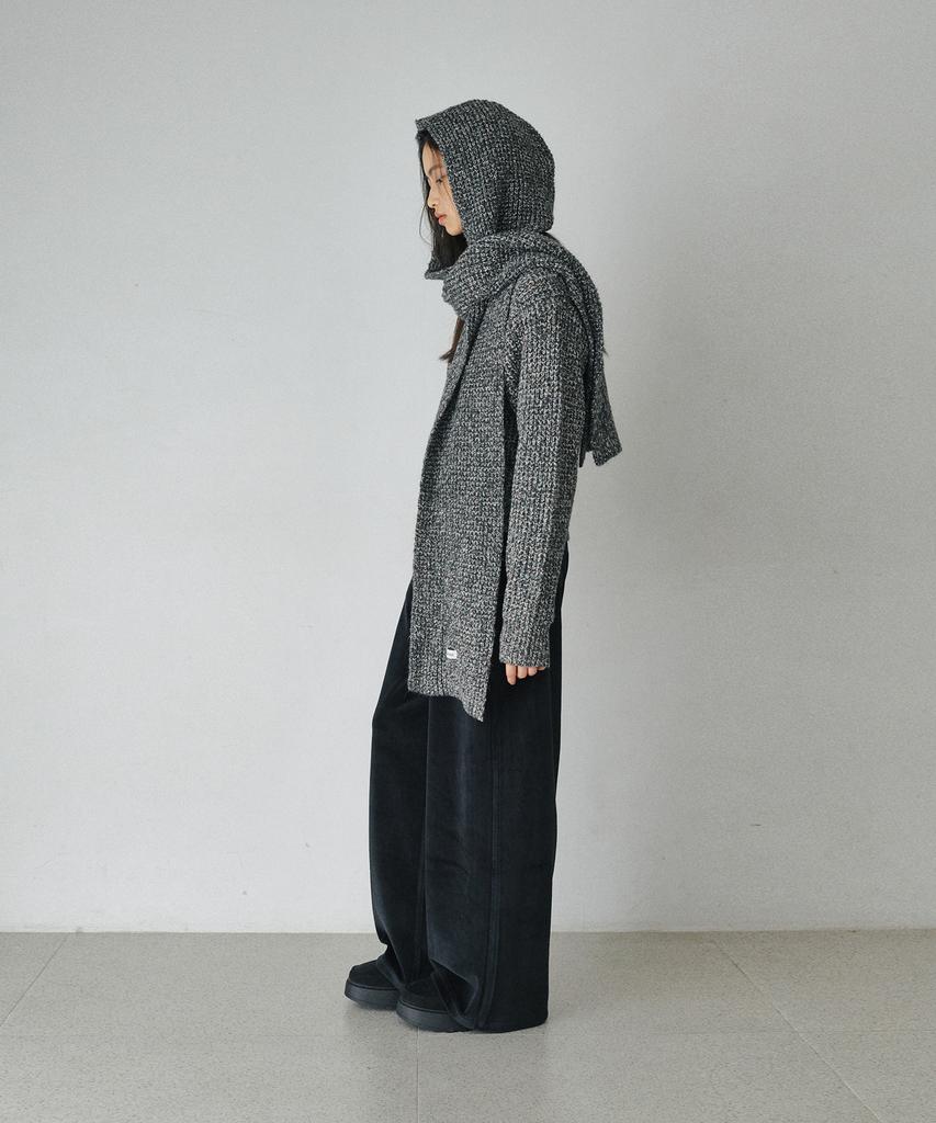 BELLOL Hazzi Bocashi Scarf Balaclava Black
