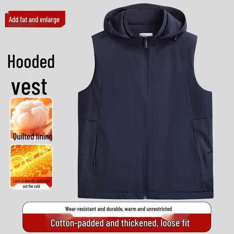

Dibinzhe Men s Plus Size Cotton Padded Vest 2XL