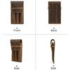 Leather Pen Pencil Case Handmade Desktop Organizer Retro Pen Pouch Holder  School