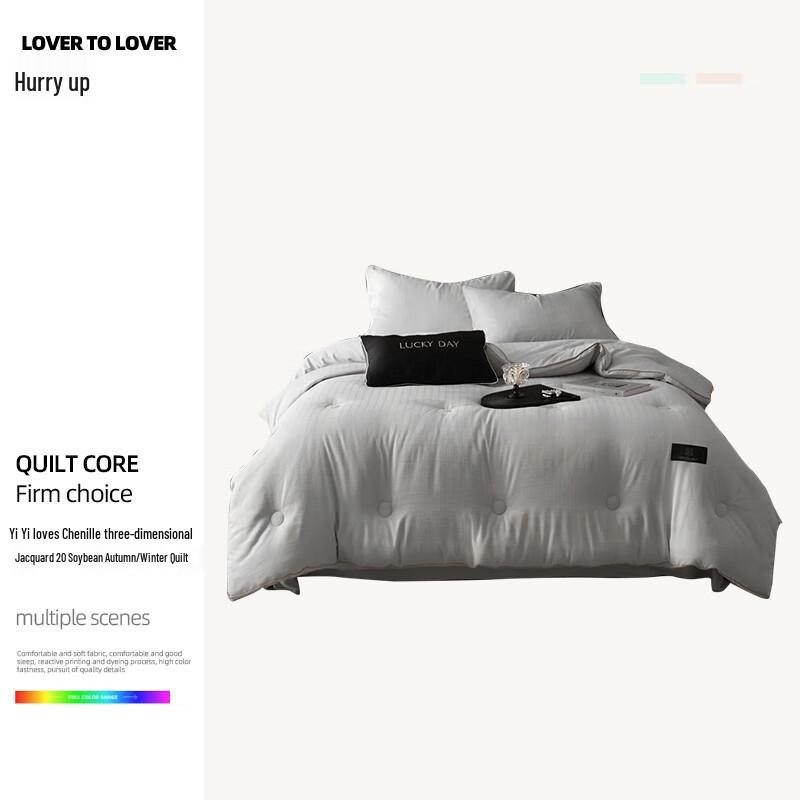 

Yiyi Ai Chenille Jacquard Soy Blend Autumn/Winter Quilt