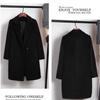 Korean Style Loose Fit Woolen Coat with Cotton Padding - Mid-Length & Slimming Design