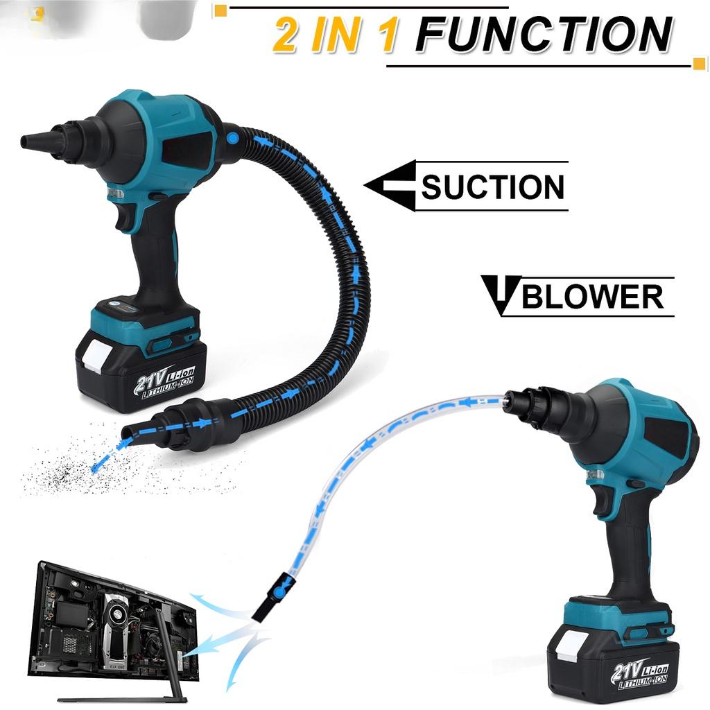 45000RPM 1000W  Cordless Dust Blower Inflator Vacuum Multifunction Blower Toy Inflatable Gun With 2Pcs 29800Mah Battery