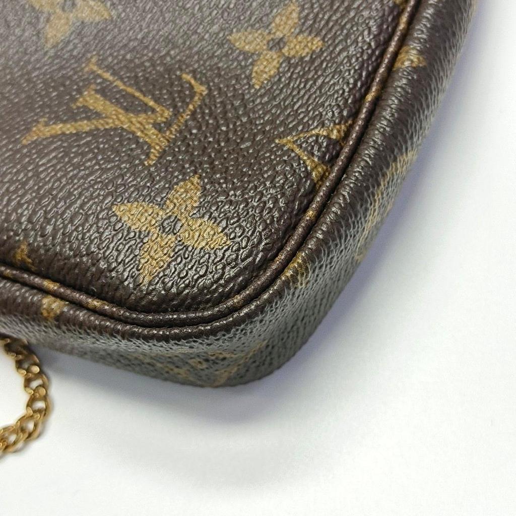 [Pre-Owned] Louis Vuitton Mini Pochette Accessoires 'Brown Monogram Canvas' - Good #YJ0Y4Y
