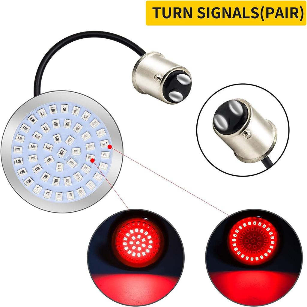 NWpangu LED Motorradblinker Tagfahrlicht DRL Bremslicht Blinker S25 LED