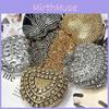 Love Heart Mini Clutch Bag With Sparkling Water Diamond Decor For Daily Use