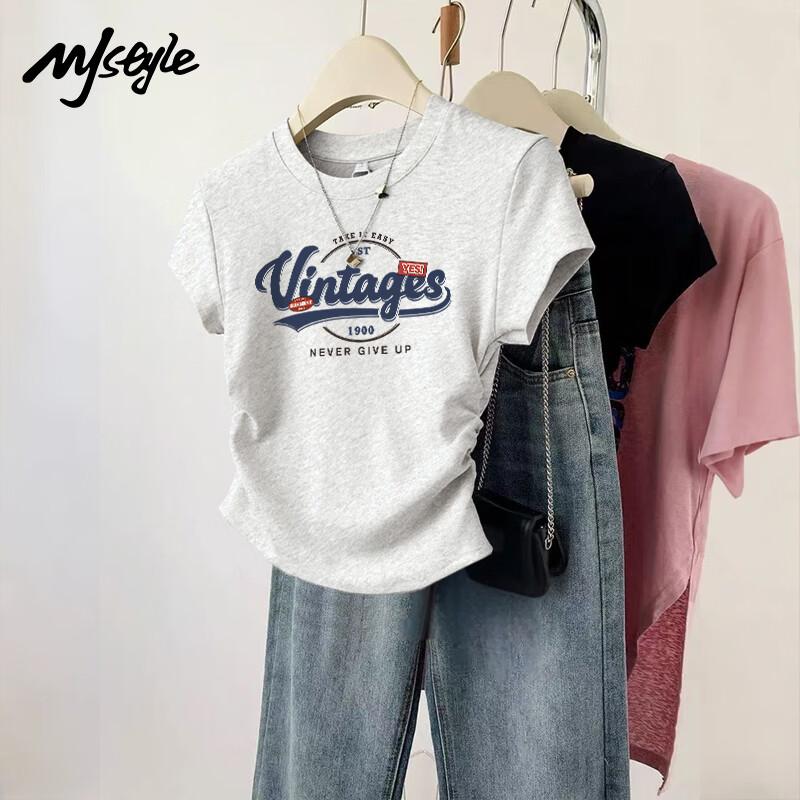 MJ STYLE Women s Slim Fit Short-Sleeve T-Shirt XL
