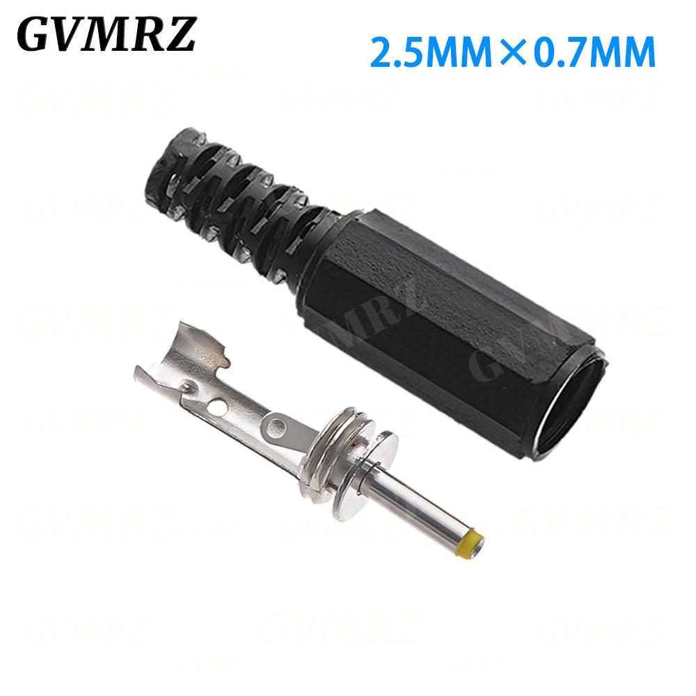 10PCS/lot  DC Power Adapter plug 5.5*2.1mm DC Plug Connector Welding Line Male Plug 5.5x2.5 4.8 1.7 1.35 0.7MM