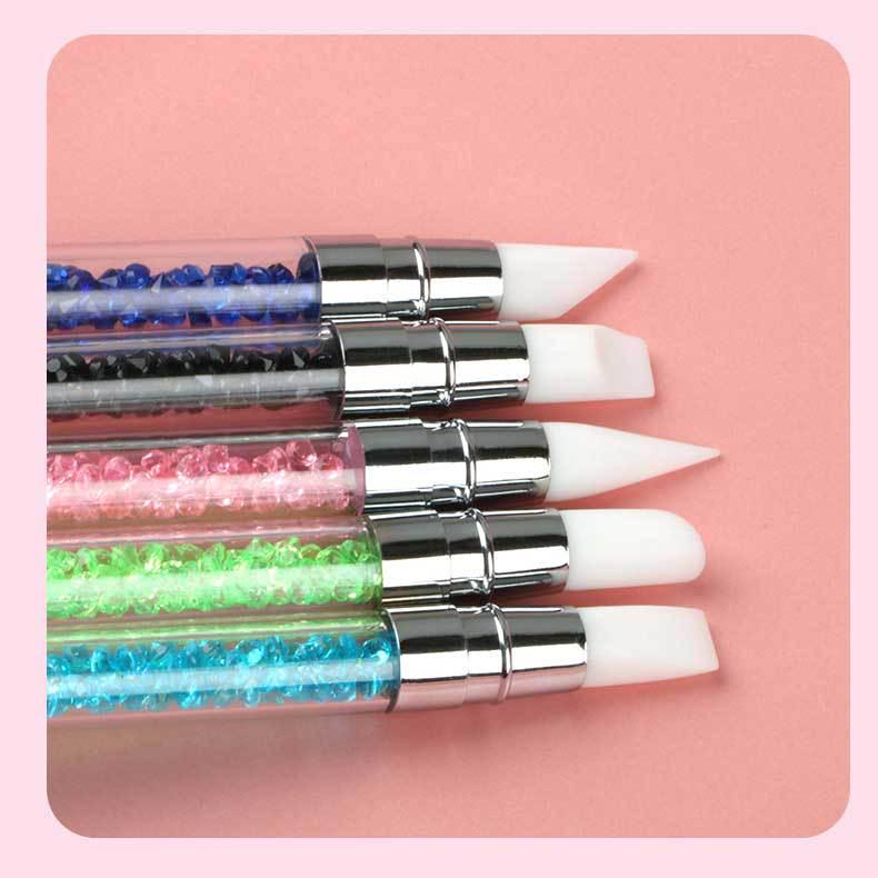 Double-Headed Nail Art Silicone Embossing & Carving Pen Set