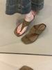 Retro High-heeled Sandals New Niche Temperament Simple Fairy Toe Thin Heel Flip-flops